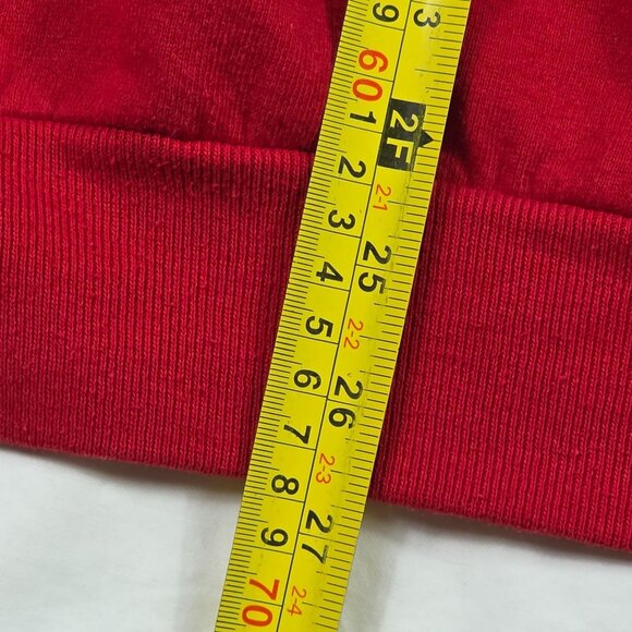 Vintage Jerzees XL Adults Red Snowman Tree Holiday Sweatshirt Christmas Sweater - Picture 9 of 9